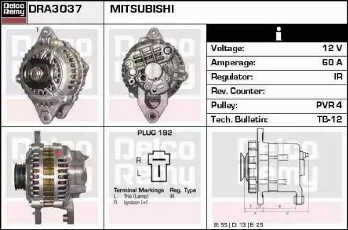 Remy DRA3037 - Alternator www.autospares.lv