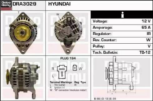 Remy DRA3029 - Alternator www.autospares.lv