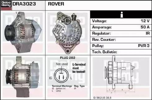 Remy DRA3023 - Ģenerators autospares.lv