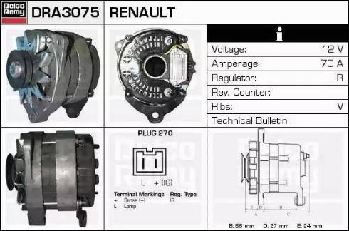 Remy DRA3075 - Ģenerators autospares.lv