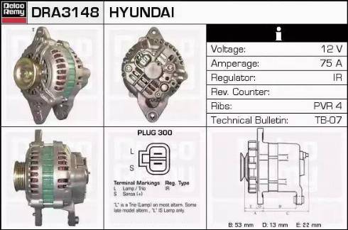 Remy DRA3148 - Alternator www.autospares.lv