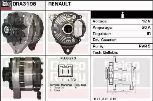 Remy DRA3108 - Ģenerators www.autospares.lv