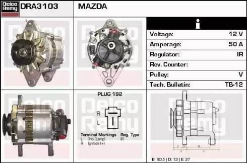 Remy DRA3103 - Ģenerators autospares.lv