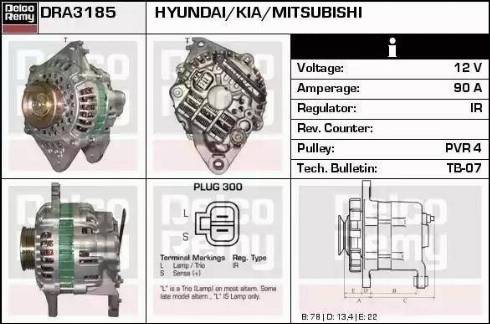 Remy DRA3185 - Ģenerators www.autospares.lv