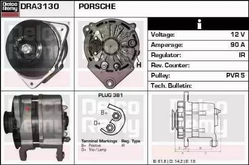 Remy DRA3130 - Ģenerators www.autospares.lv