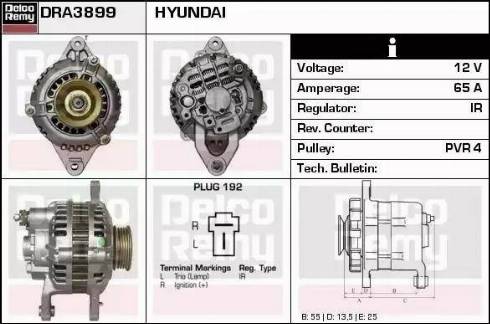 Remy DRA3899 - Alternator www.autospares.lv