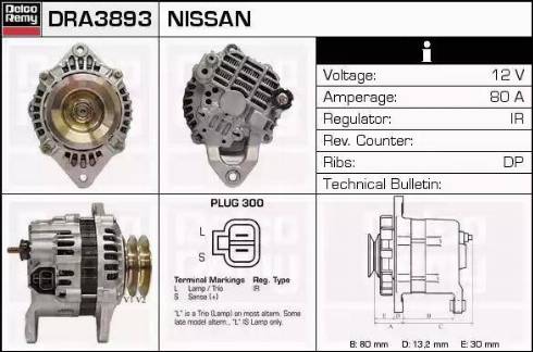 Remy DRA3893 - Ģenerators www.autospares.lv