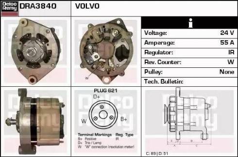 Remy DRA3840 - Alternator www.autospares.lv