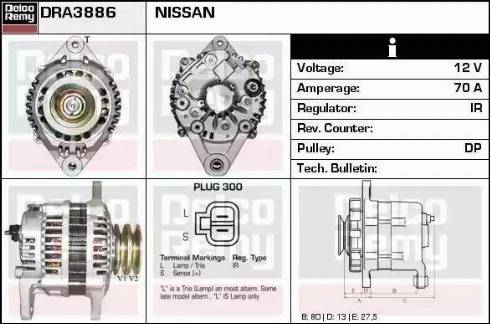 Remy DRA3886 - Alternator www.autospares.lv