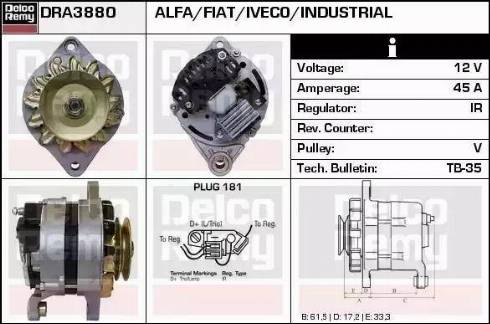 Remy DRA3880 - Ģenerators autospares.lv