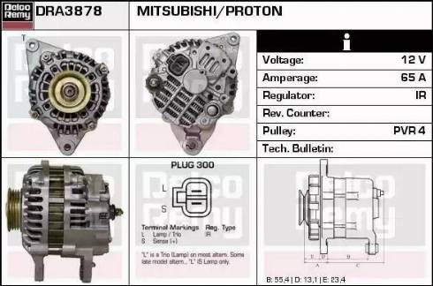 Remy DRA3878 - Alternator www.autospares.lv