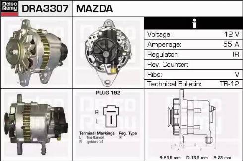 Remy DRA3307 - Ģenerators autospares.lv