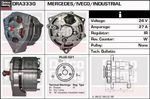 Remy DRA3330 - Ģenerators autospares.lv