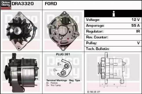 Remy DRA3320 - Ģenerators www.autospares.lv