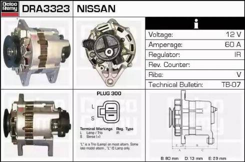 Remy DRA3323N - Alternator www.autospares.lv