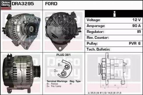 Remy DRA3295 - Ģenerators autospares.lv