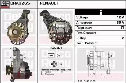 Remy DRA3265 - Ģenerators www.autospares.lv