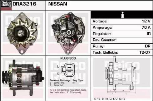 Remy DRA3216N - Alternator www.autospares.lv