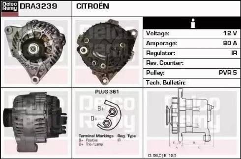 Remy DRA3239 - Alternator www.autospares.lv