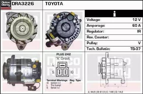 Remy DRA3226 - Ģenerators autospares.lv