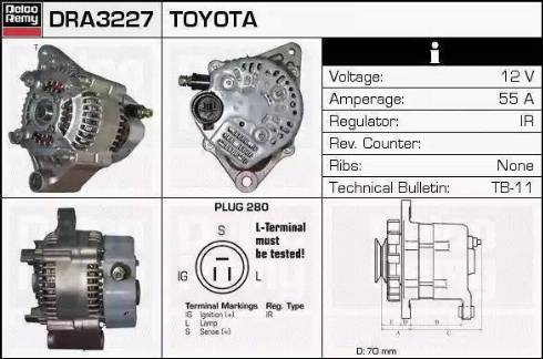 Remy DRA3499 - Генератор www.autospares.lv