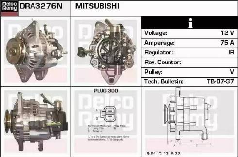 Remy DRA3276N - Генератор www.autospares.lv