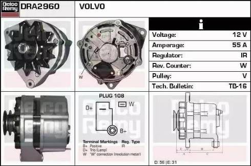 Remy DRA2960 - Ģenerators autospares.lv