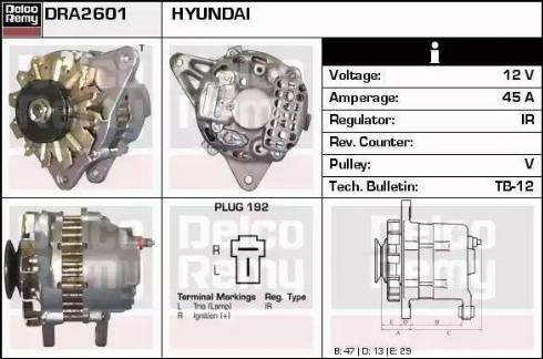 Remy DRA2601 - Ģenerators autospares.lv