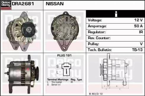 Remy DRA2681 - Alternator www.autospares.lv