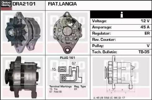 Remy DRA2101 - Ģenerators autospares.lv