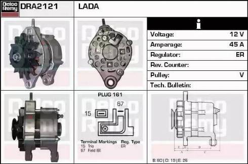 Remy DRA2121 - Ģenerators autospares.lv