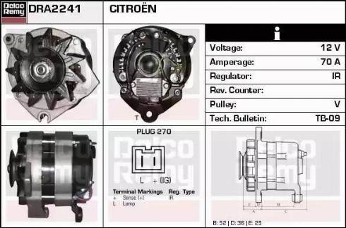 Remy DRA2241 - Ģenerators www.autospares.lv