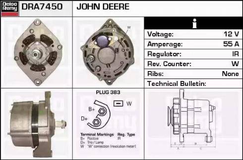 Remy DRA7450 - Ģenerators www.autospares.lv