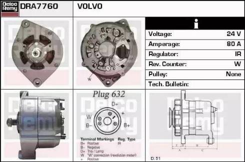 Remy DRA7760 - Ģenerators autospares.lv