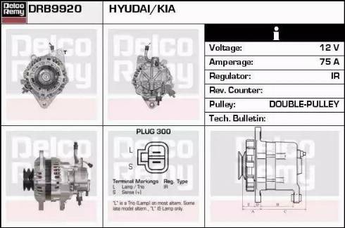 Remy DRB9920 - Alternator www.autospares.lv