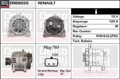 Remy DRB9030 - Alternator www.autospares.lv