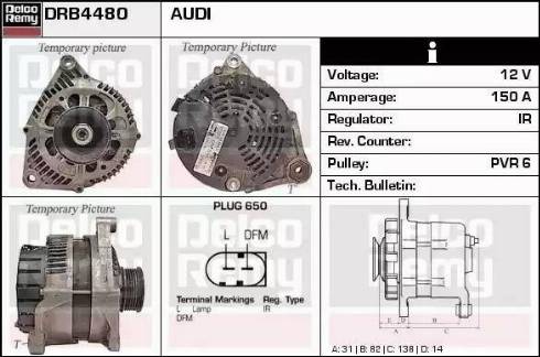 Remy DRB4480 - Ģenerators autospares.lv