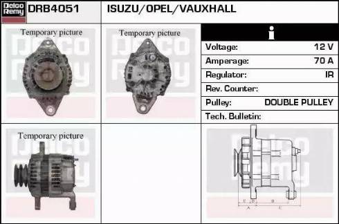 Remy DRB4051 - Генератор www.autospares.lv