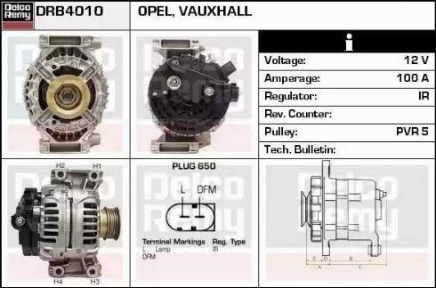 Remy DRB4010 - Ģenerators www.autospares.lv