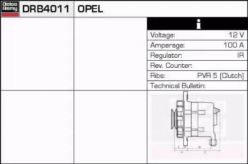 Remy DRB4011 - Генератор www.autospares.lv