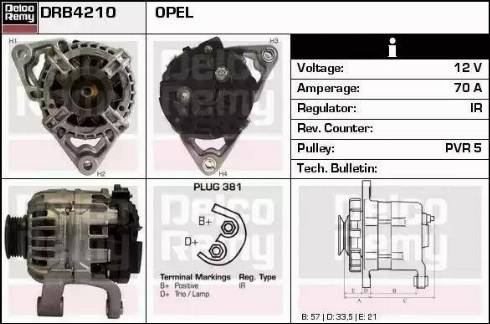 Remy DRB4210 - Ģenerators autospares.lv