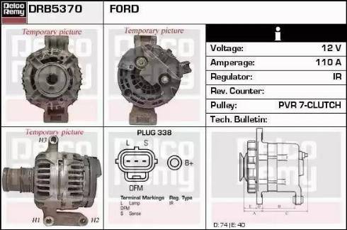 Remy DRB5370 - Ģenerators www.autospares.lv