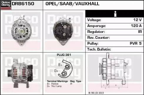 Remy DRB6150 - Ģenerators autospares.lv