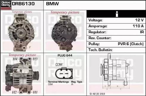 Remy DRB6130 - Ģenerators www.autospares.lv