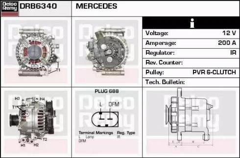 Remy DRB6340 - Alternator www.autospares.lv