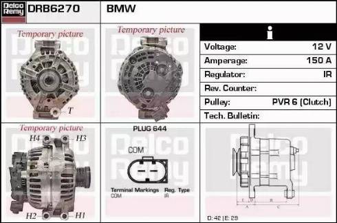 Remy DRB6270 - Alternator www.autospares.lv