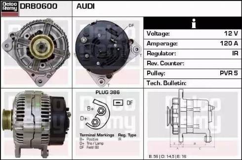 Remy DRB0600 - Ģenerators www.autospares.lv