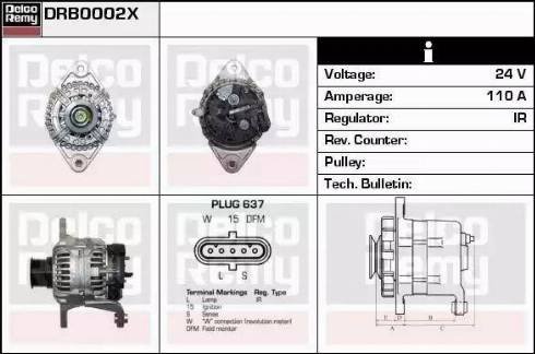 Remy DRB0002X - Генератор www.autospares.lv