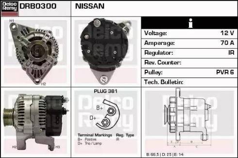 Remy DRB0300 - Ģenerators www.autospares.lv