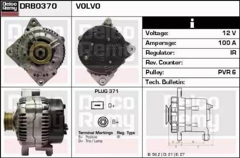 Remy DRB0370 - Ģenerators www.autospares.lv